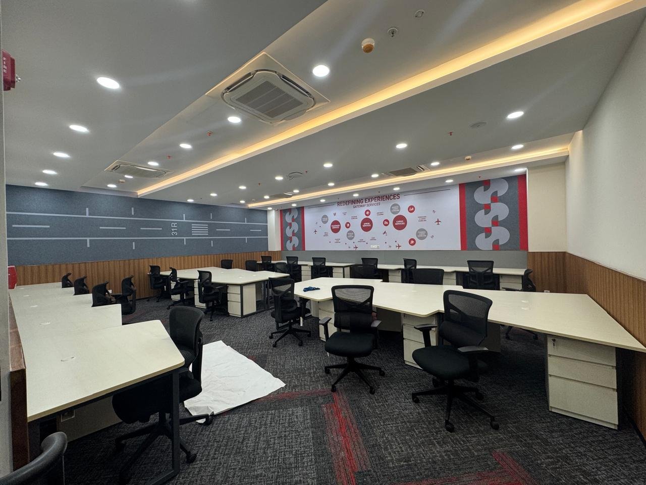Air India office workstations at Kempegowda International Airport