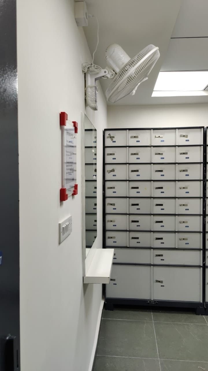 Secure locker room fit-out