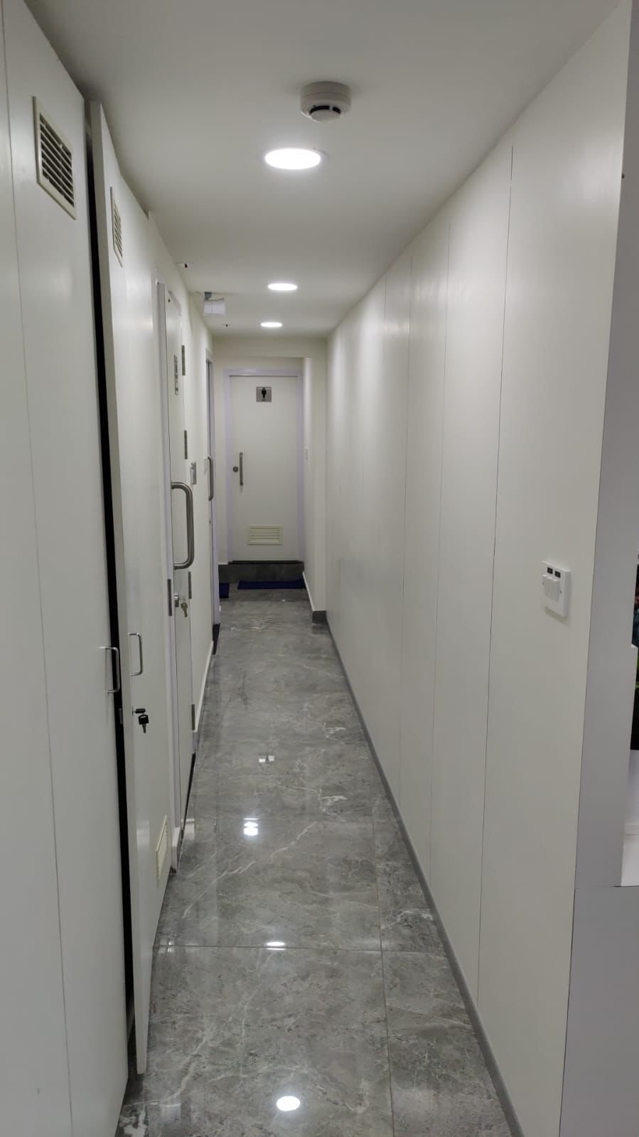 Back-of-house corridor