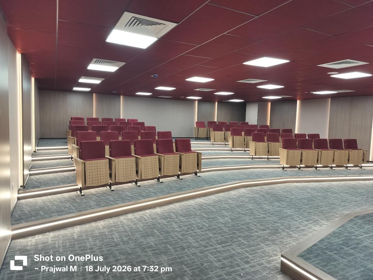Tiered auditorium seating